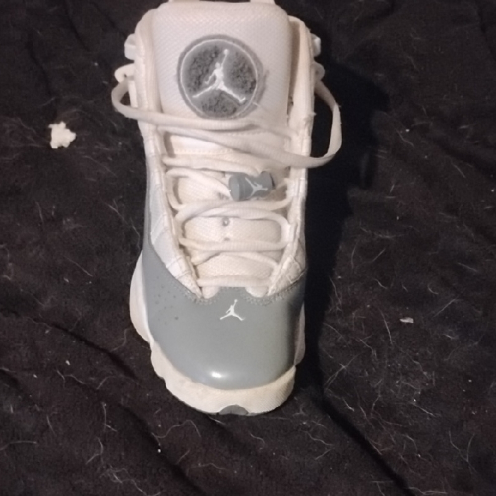 Jordan Women's Athletic Shoes in White and Gray